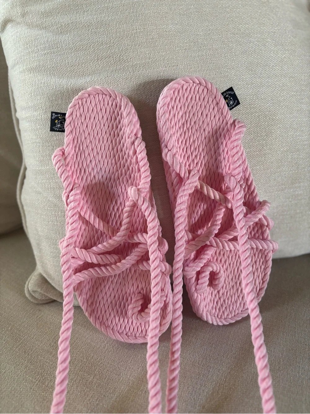 Nomadic State of Mind Pink Rope Sandals. NEW AND RARE COLOR Sz 8.5